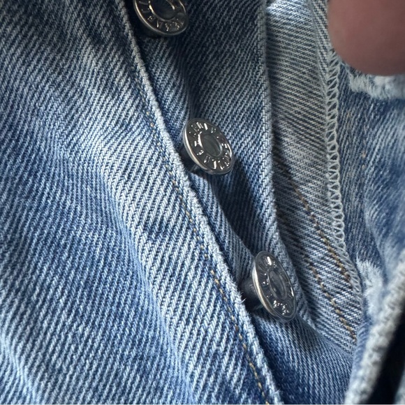 Agolde 90s Jeans Distressed Mid-Rise Button Fly Jeans size 25 - Picture 11 of 11